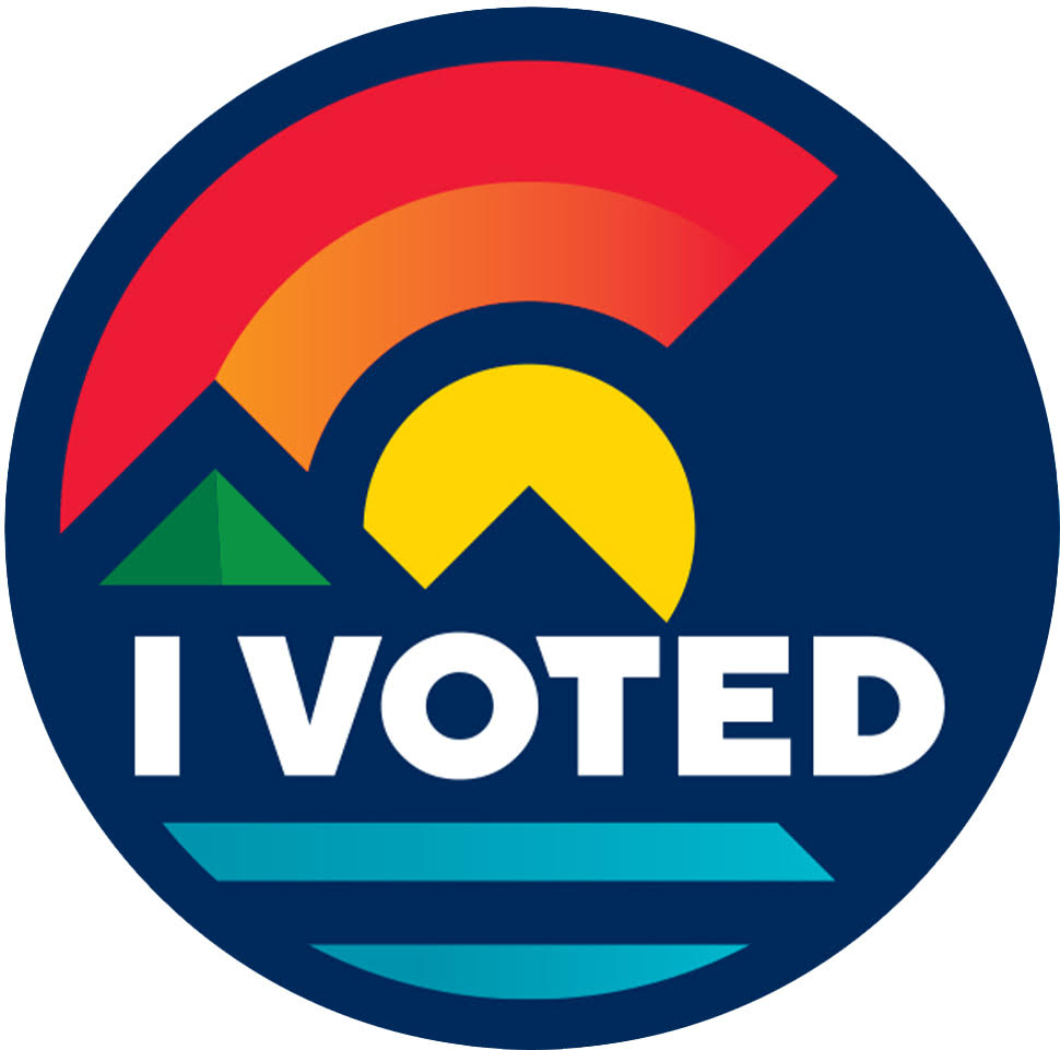 I voted sticker logo